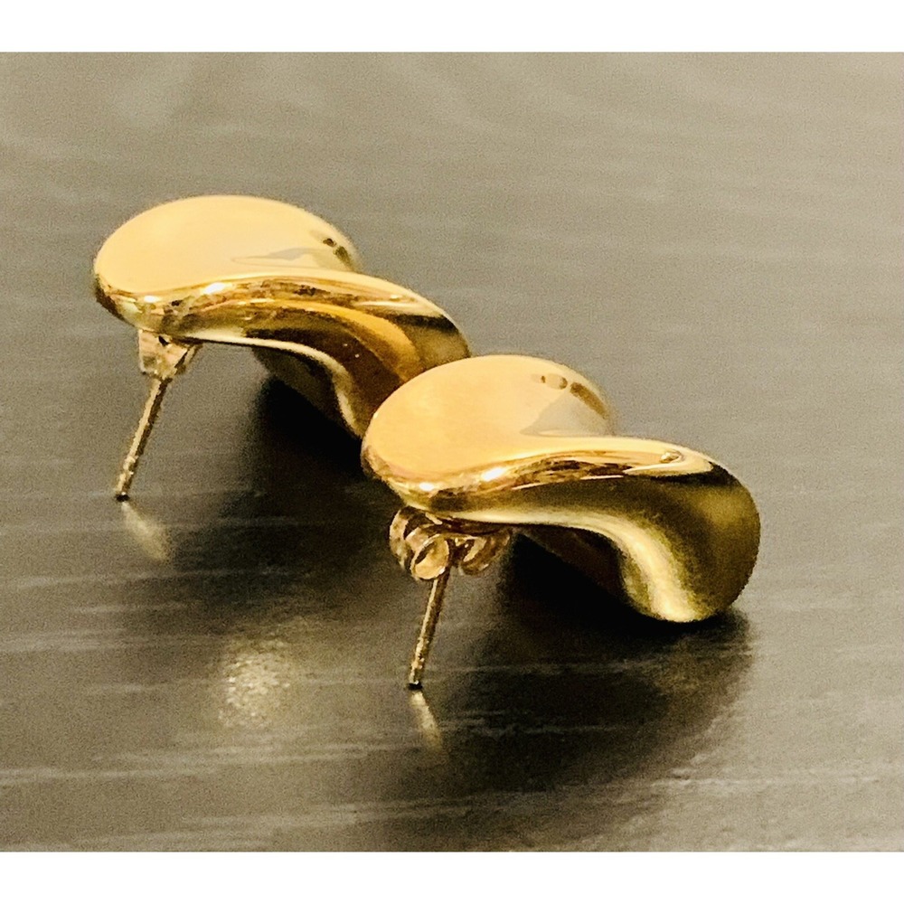 14K YG Milor Italy Classic Post/Stud Earrings Hugie 7 Grams RARE!